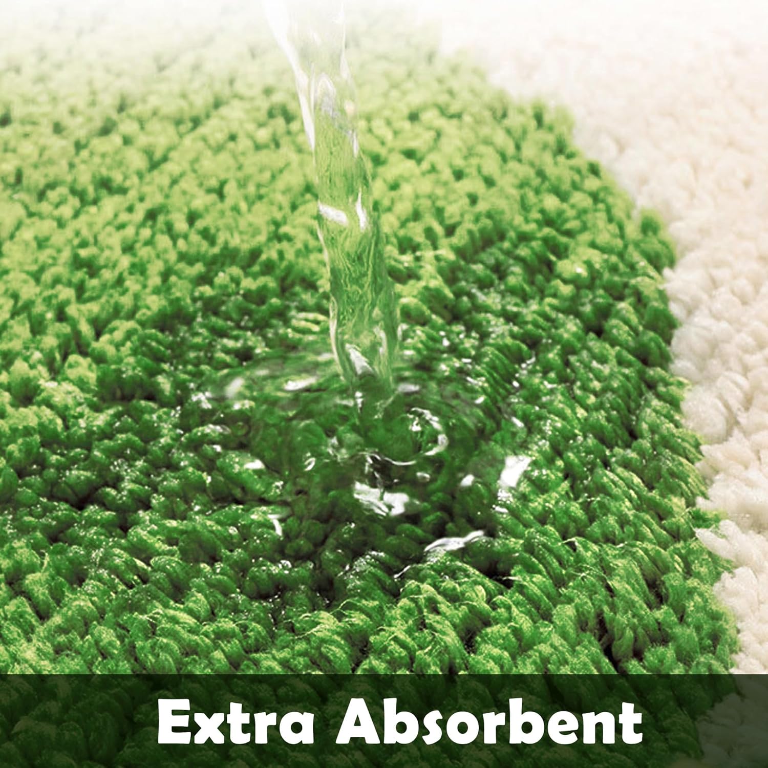 ZSHIFANG Cactus Rug 43x19 Green Microfiber Bath Mat for Bedroom and Bathroom