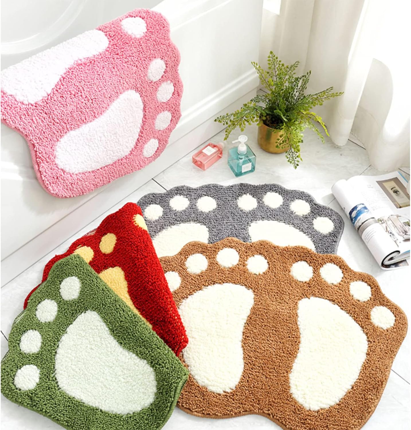 Guireele Bathroom Rug Mat Non-Slip Water Absorbent 16x24
