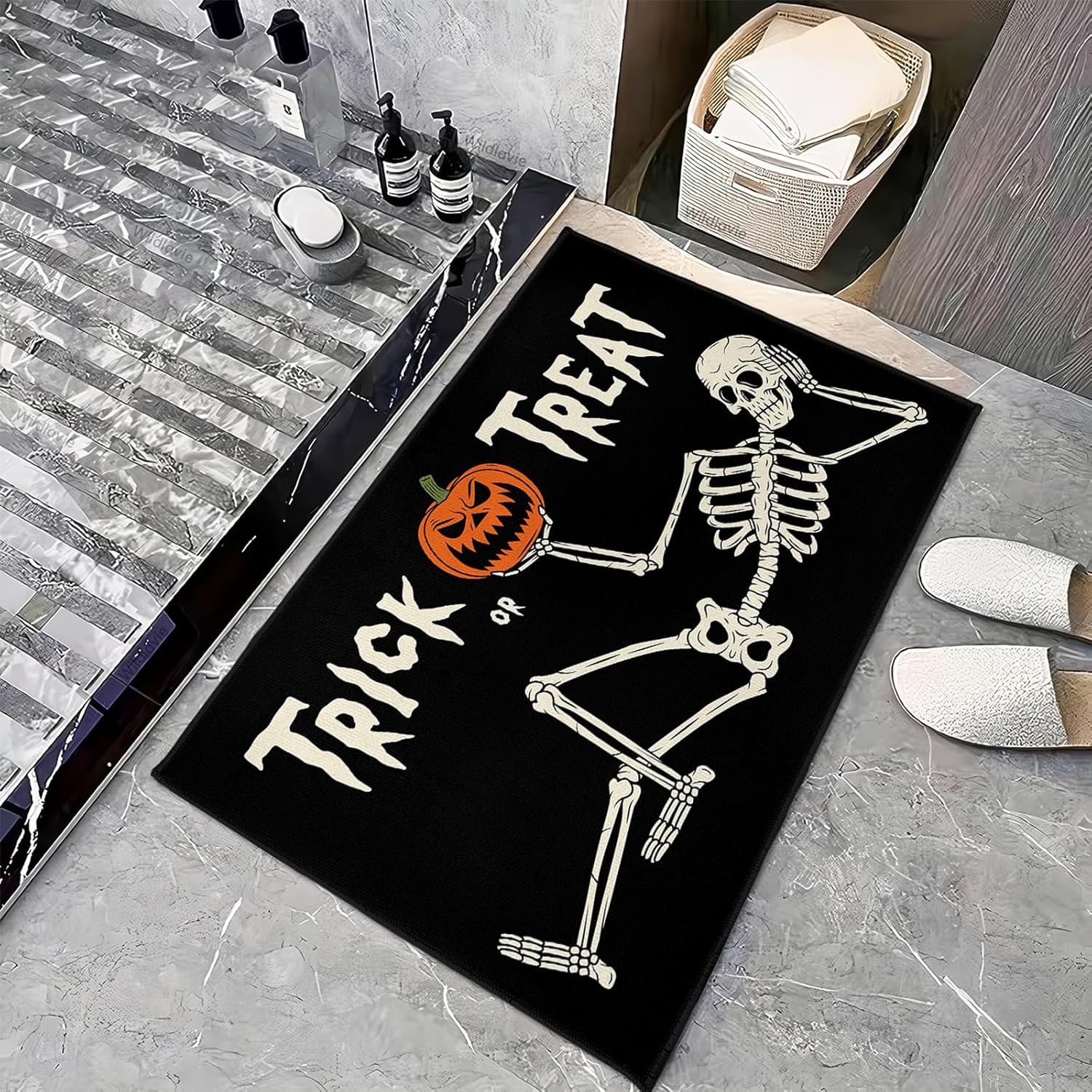 Yayumi Halloween Bath Mat 17x29 Inch