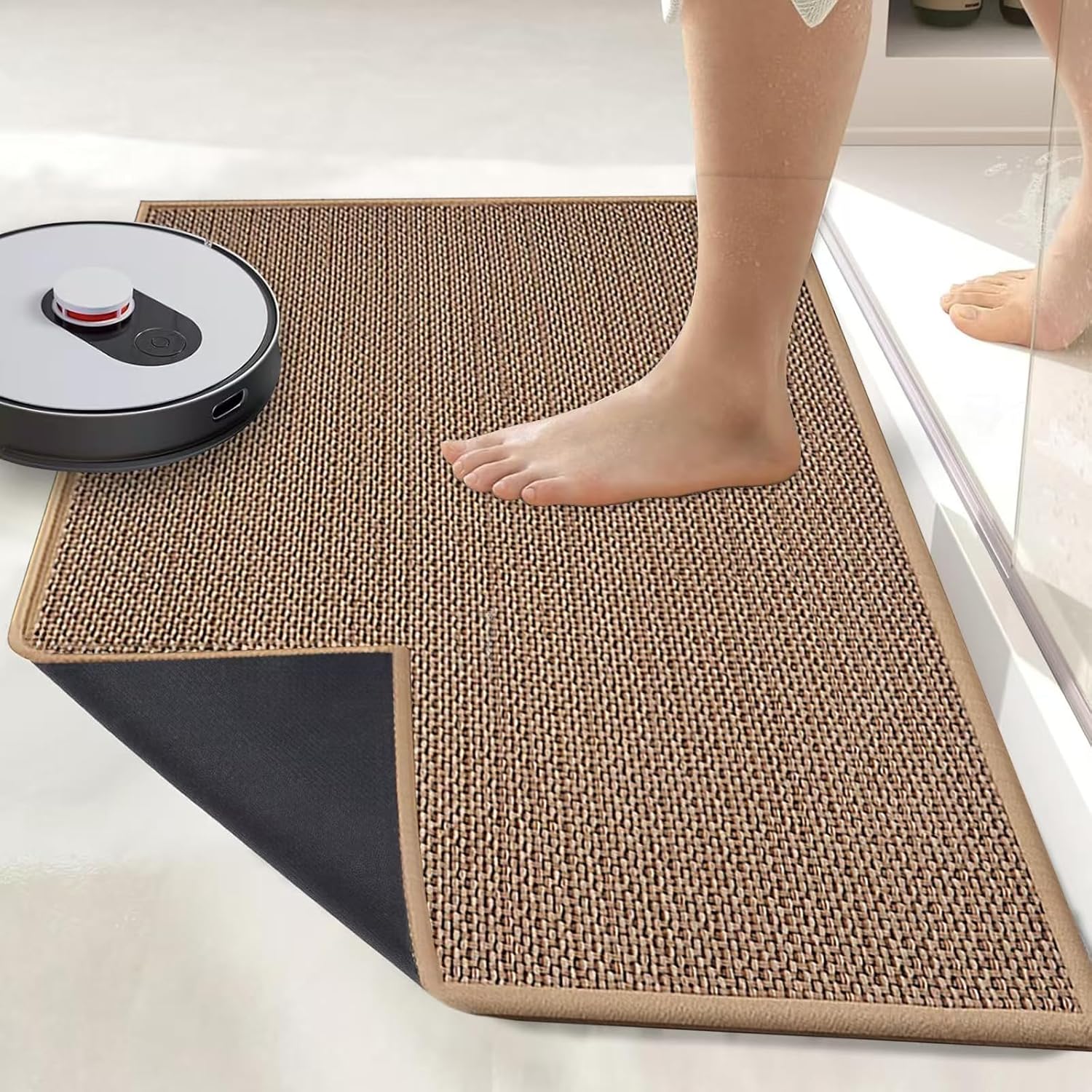 Hoolqxo Non-Slip Quick Dry Bath Mat 157 x 236