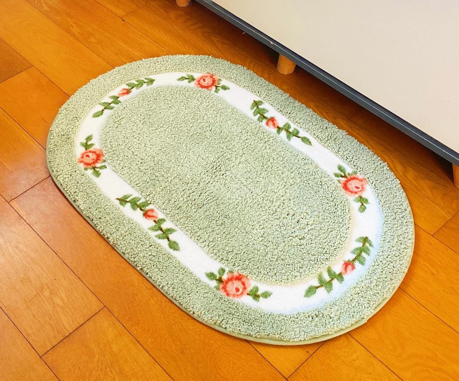 Sytian Nice Rose Flower Bath Mat Non Slip Super Soft