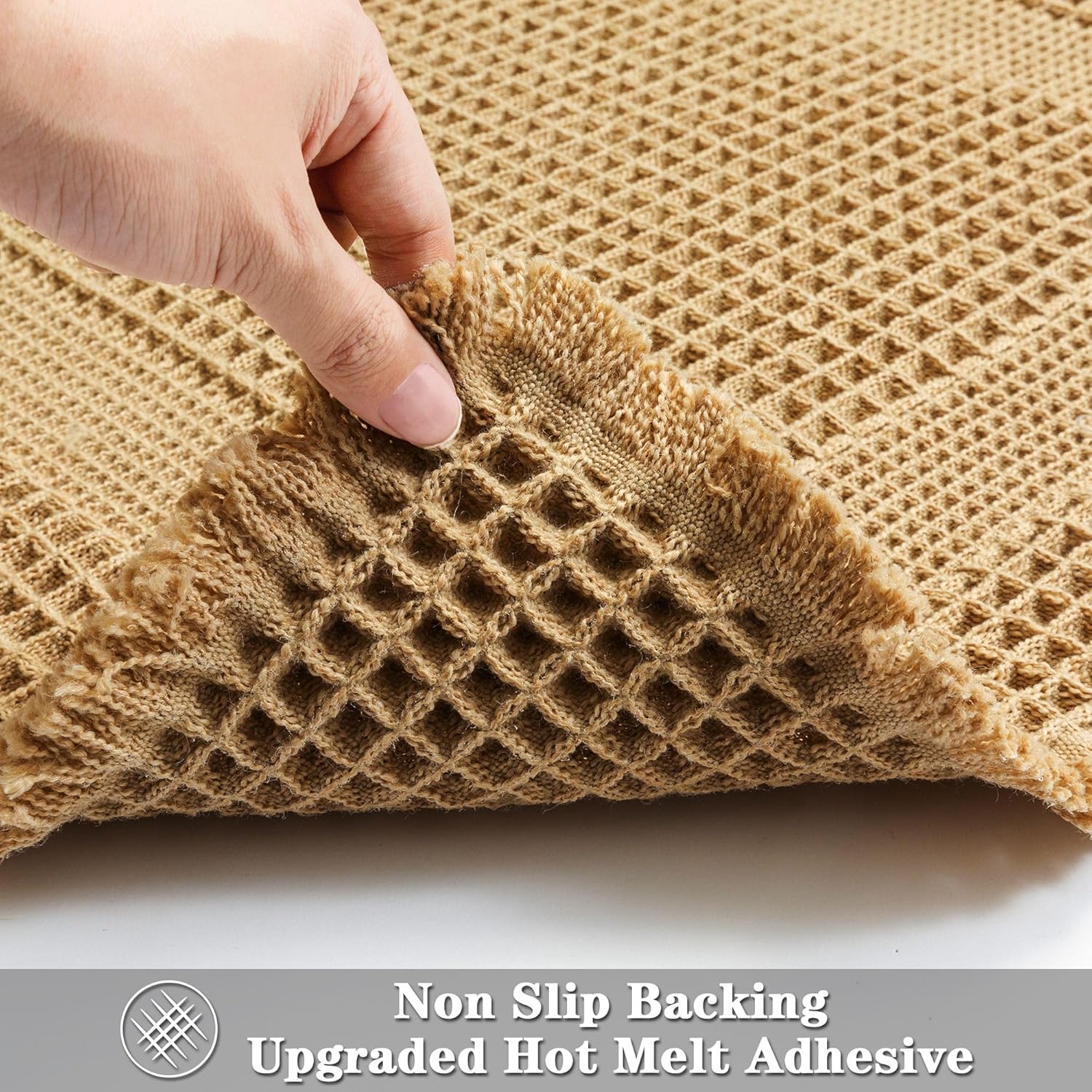 Non Slip Waffle Bath Mat Ultra Soft Quick Dry 18x30