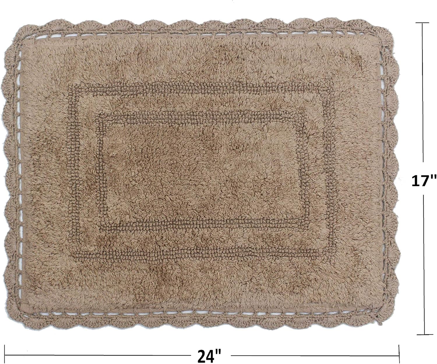 Home Weavers 100 Cotton Reversible Bath Mat
