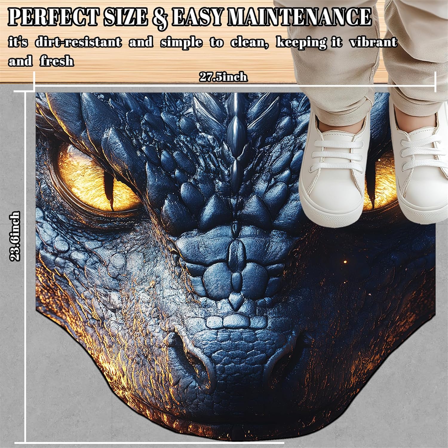 Dragon Bath Mat - 275x236 Inch Cool Pattern Bathroom Rug