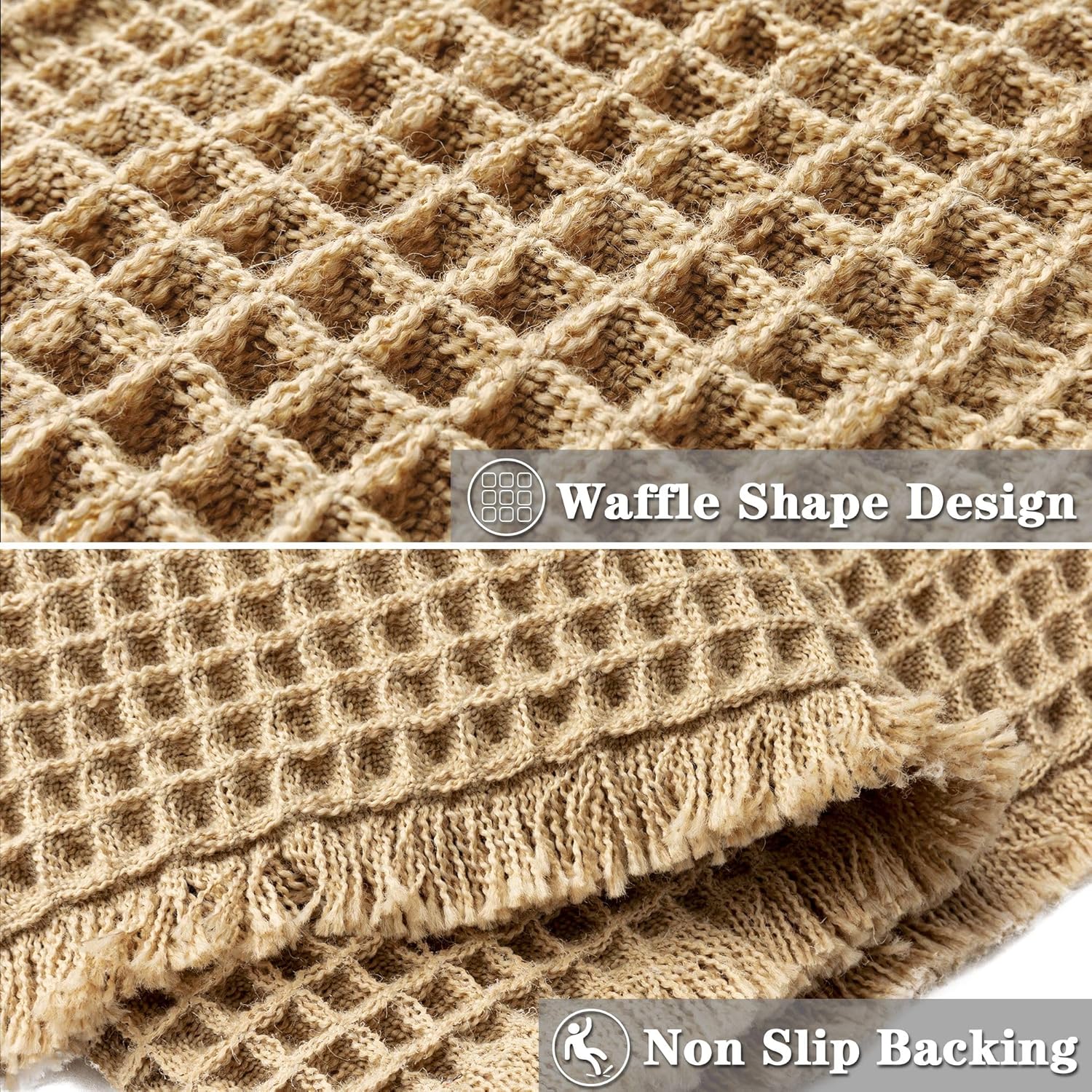 Non Slip Waffle Bath Mat Ultra Soft Quick Dry 18x30