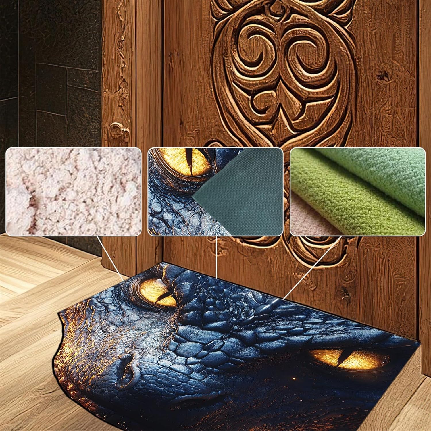 Dragon Bath Mat - 275x236 Inch Cool Pattern Bathroom Rug