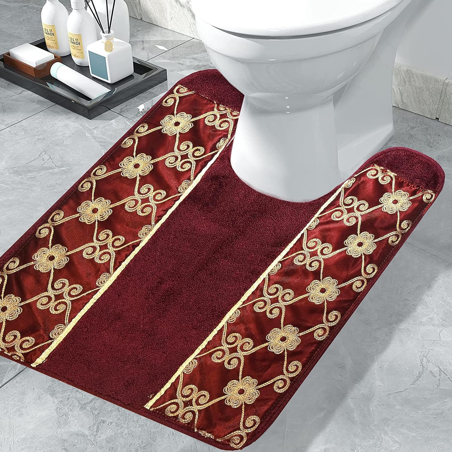 Popular Bath Contour Bath Rug - Vlegant Rosa Collection
