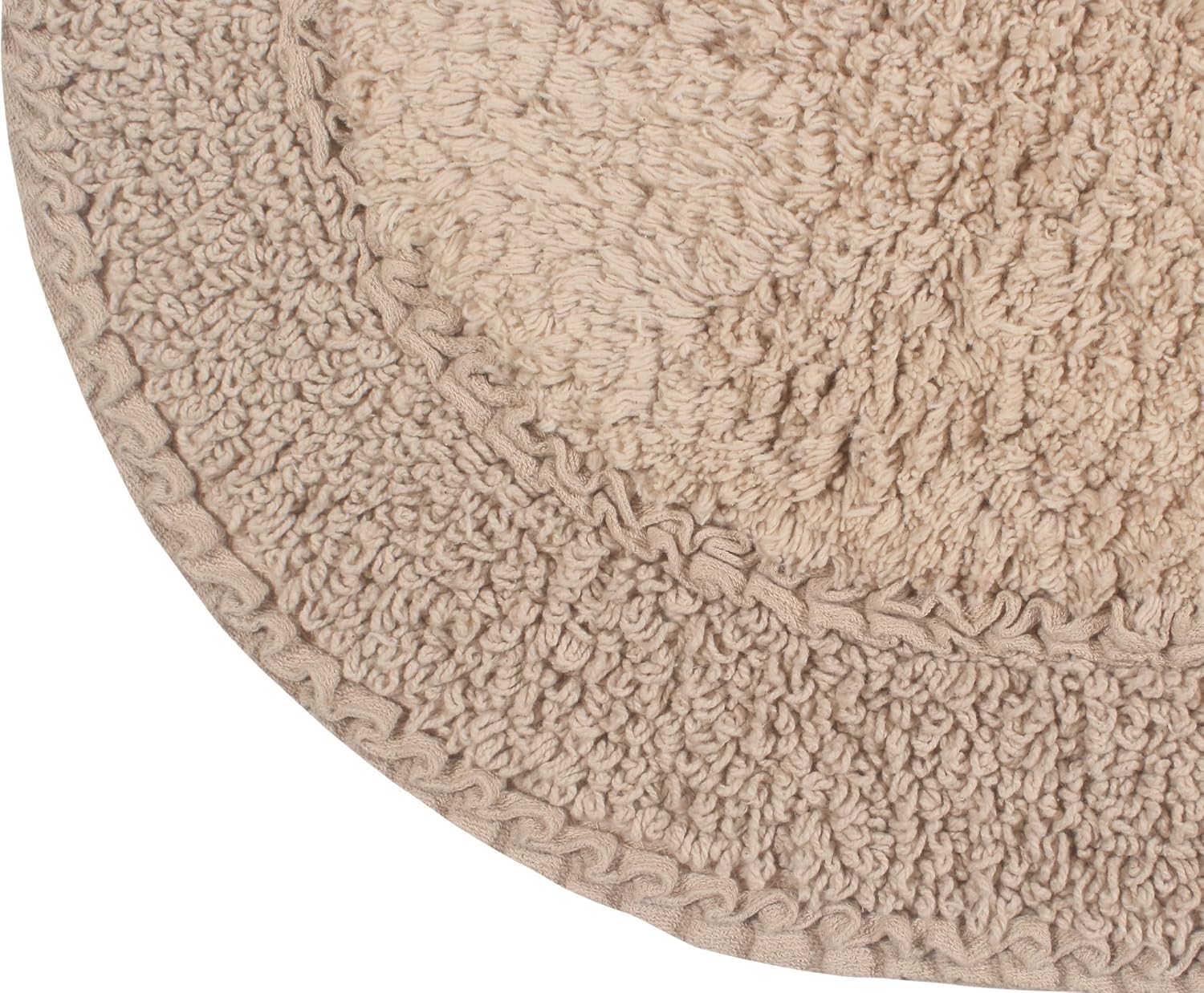 Home Weavers Double Ruffle Cotton Bath Rug Set 1