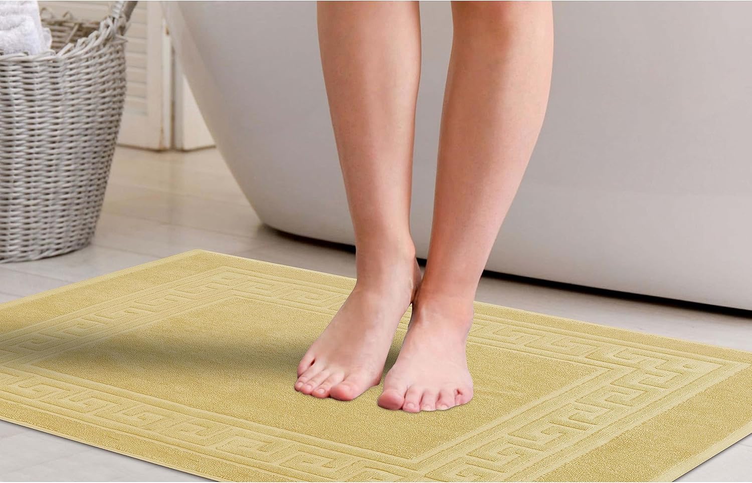 Superior Bath Mat Set of 2 22x35 Cotton