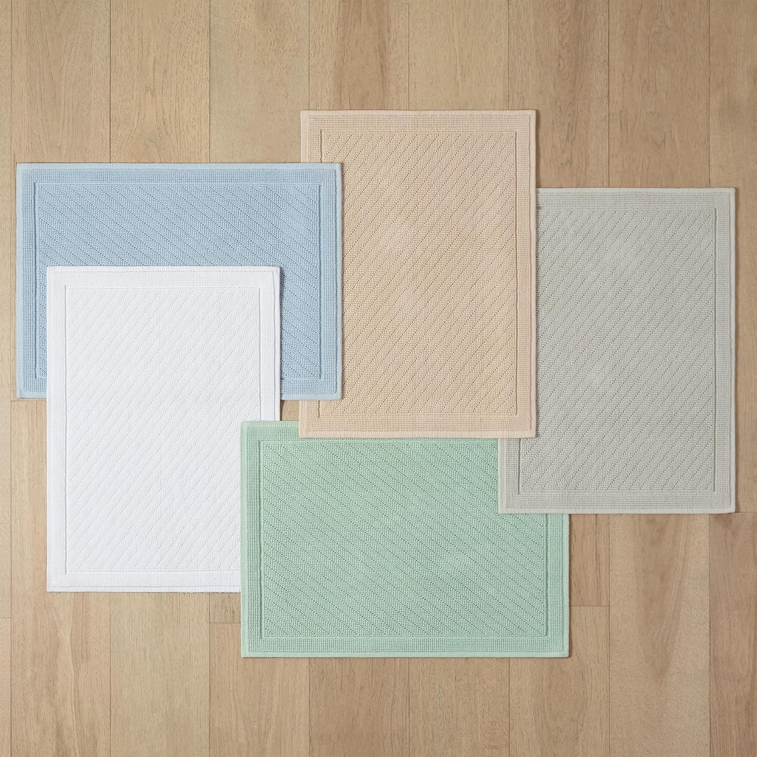Arkwright 100 Cotton Bath Rug - Green 20x32 in 1