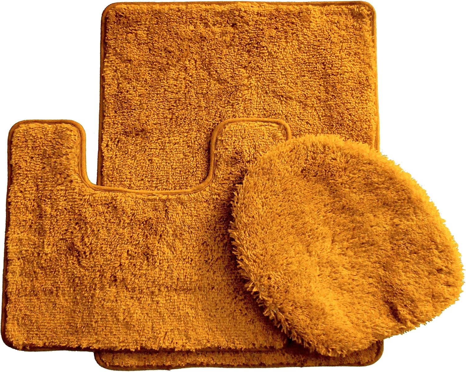 BH Home Linen 3 Piece Premium Luxury Acrylic Bath Rugs Set